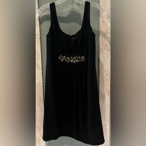 Vince black wool dress with gem detailing